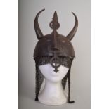 Military interest: a copy of an Indo-Persian Kulah-Khud helmet