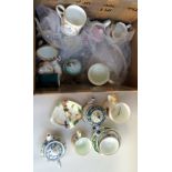 A mixed lot of ceramics including Queen's Royal Worcester, Coalport, Macintyre, Wedgwood,