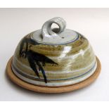 Large cheese dish and cover by Brian Newman, Aller Pottery,