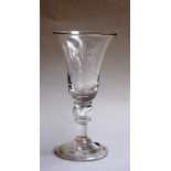 A 1937 Royal Brierley Coronation crystal glass goblet for King Edward VIII in the 18th Century