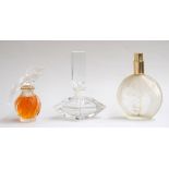 Three scent bottles,