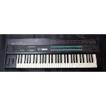 A Yamaha DX7 digital synthesiser/keyboard