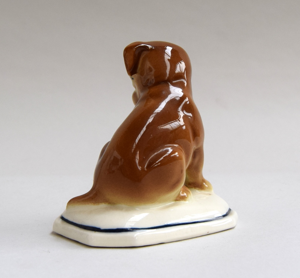 A continental figurine of a dog, 10. - Image 2 of 2