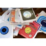 A small collection of 45 RPM 7" singles, to include artists such as Chuck Berry, The Pony-Tails,