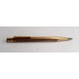Rolled gold propelling pencil by Yard - O - Led with pocket clip, Patent No.