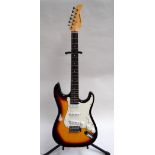 A Chantry Stratocaster style electric guitar