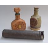 A ceramic whiskey bottle, reading '1739 Whiskey',