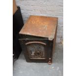 A cast iron safe, 46x48x61.