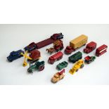 A collection of Lesney Matchbox models, including; No.11 Petrol Tanker, 'Major Pack' No.