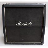 A Marshall 1960 vintage angled 100W 4x12 amplifier cabinet