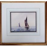 Gerald Robert Tucker (1932-2016), a pair of watercolours of ships on water,