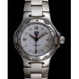 A LADIES STEEL TAG HEUER KIRIUM WATCH Model 1310-0 Movement: Quartz Case: Diameter approx. 28mm