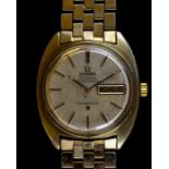 A GENTLEMAN’S STAINLESS STEEL & GOLD FILLED OMEGA CONSTELLATION CHRONOMETER WRIST WATCH CIRCA