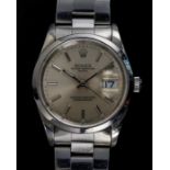 A GENTLEMAN’S STAINLESS STEEL ROLEX OYSTER PERPETUAL DATE BRACELET WATCH CIRCA 1996, REF 15200