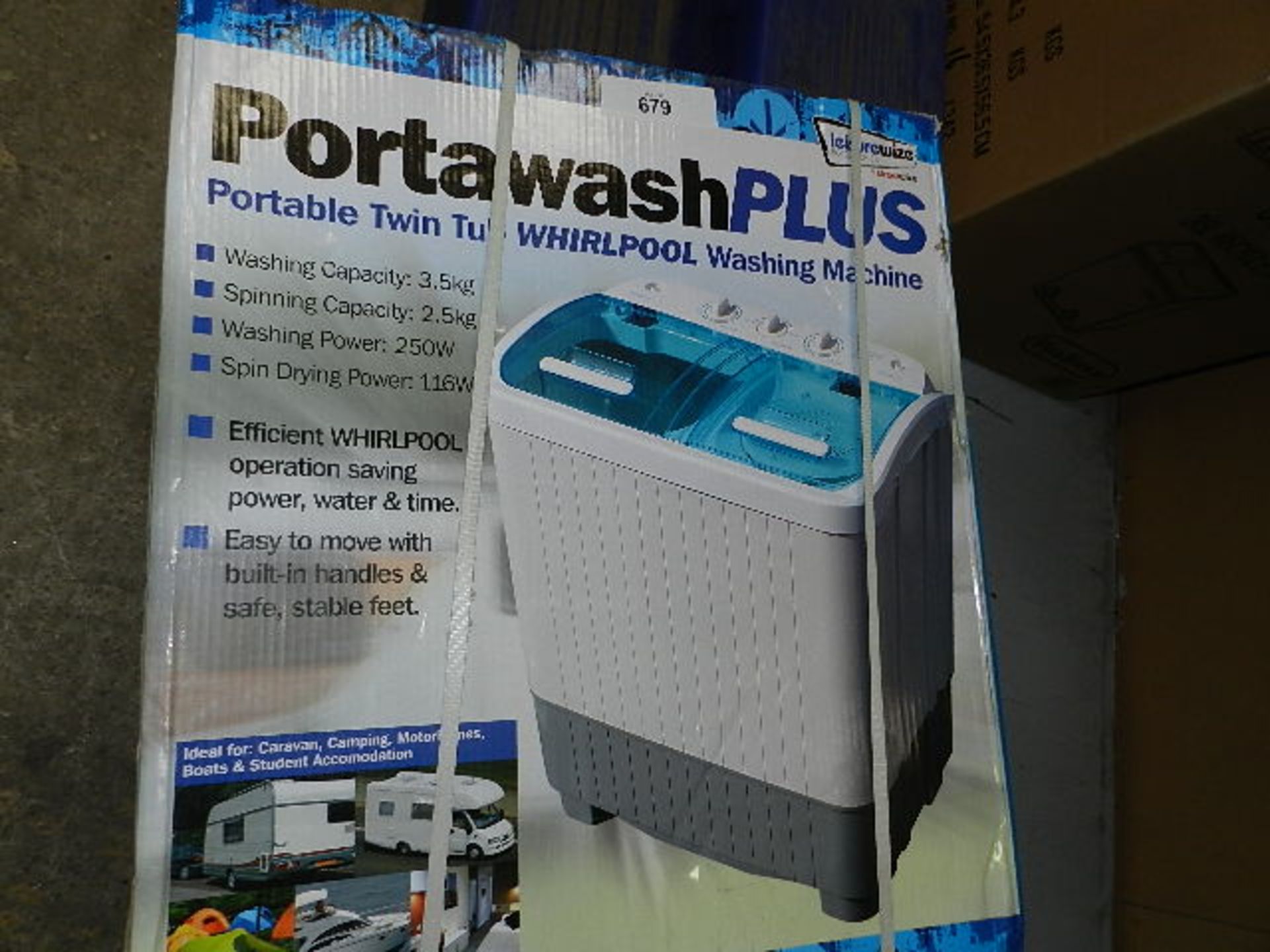 A Leisurewize Portawash plus portable twin-tub Whirlpool washing machine, model no. LWACC421 - New