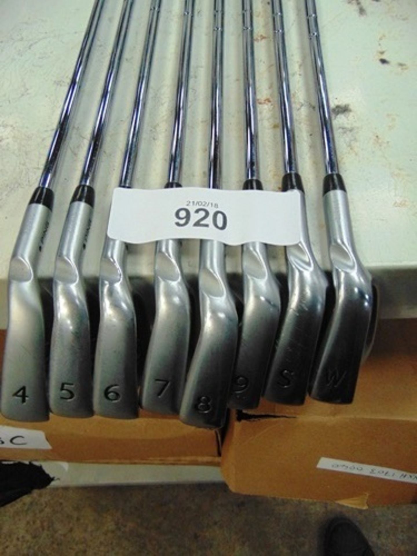 A set of Ping i20 golf clubs No's 4 - 9 together with matching sand wedge and wedge club - Second- - Image 2 of 3