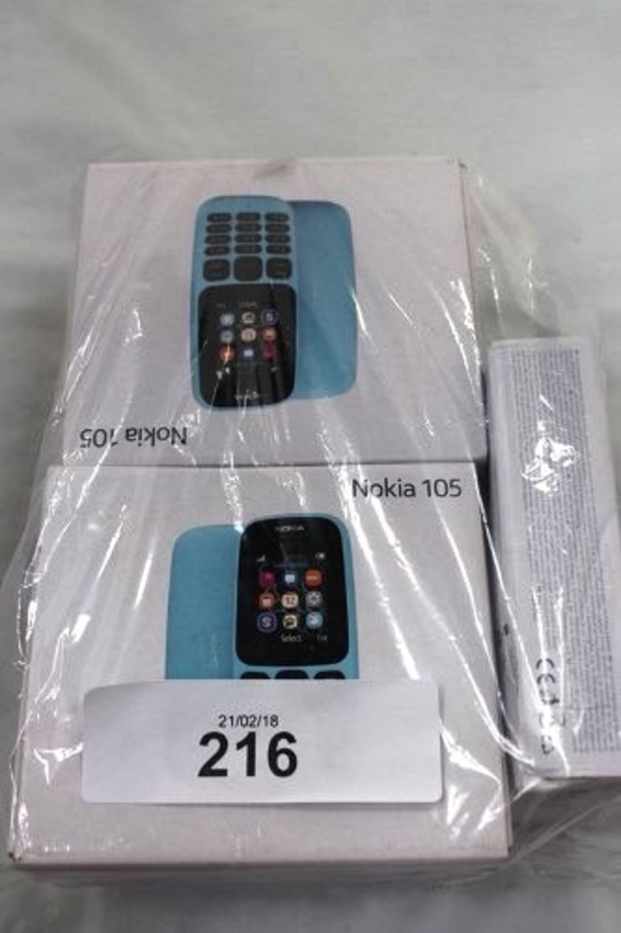 7 x Nokia 105 black mobile phones - Sealed new in box. These phones have not been tested or