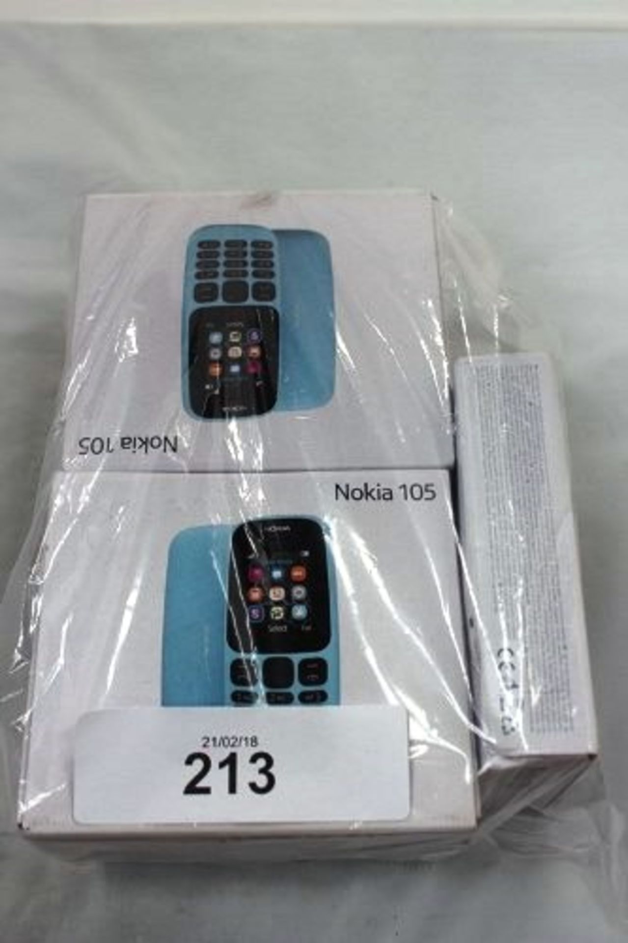 7 x Nokia 105 black mobile phones - Sealed new in box. These phones have not been tested or