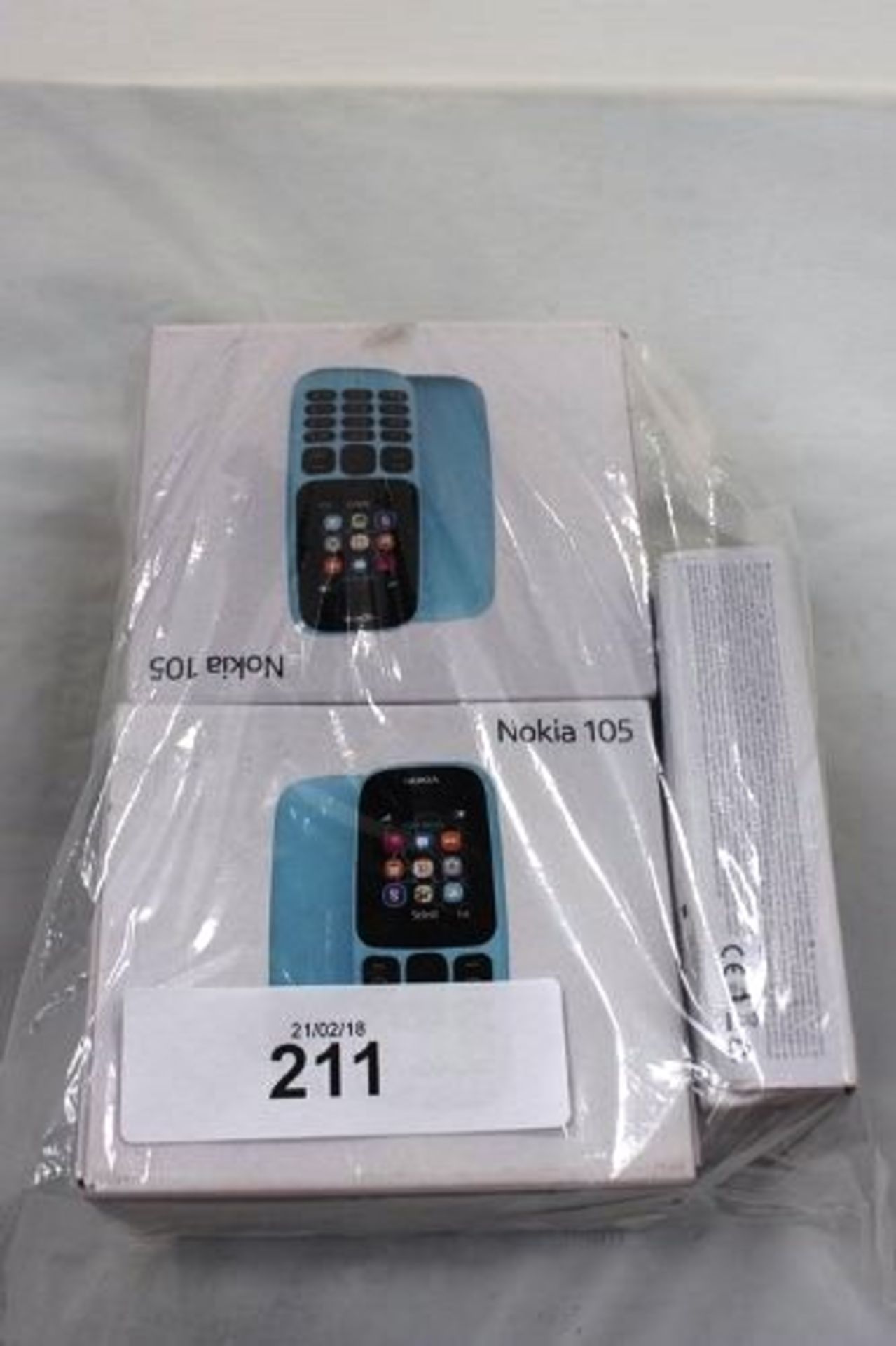 7 x Nokia 105 black mobile phones - Sealed new in box. These phones have not been tested or