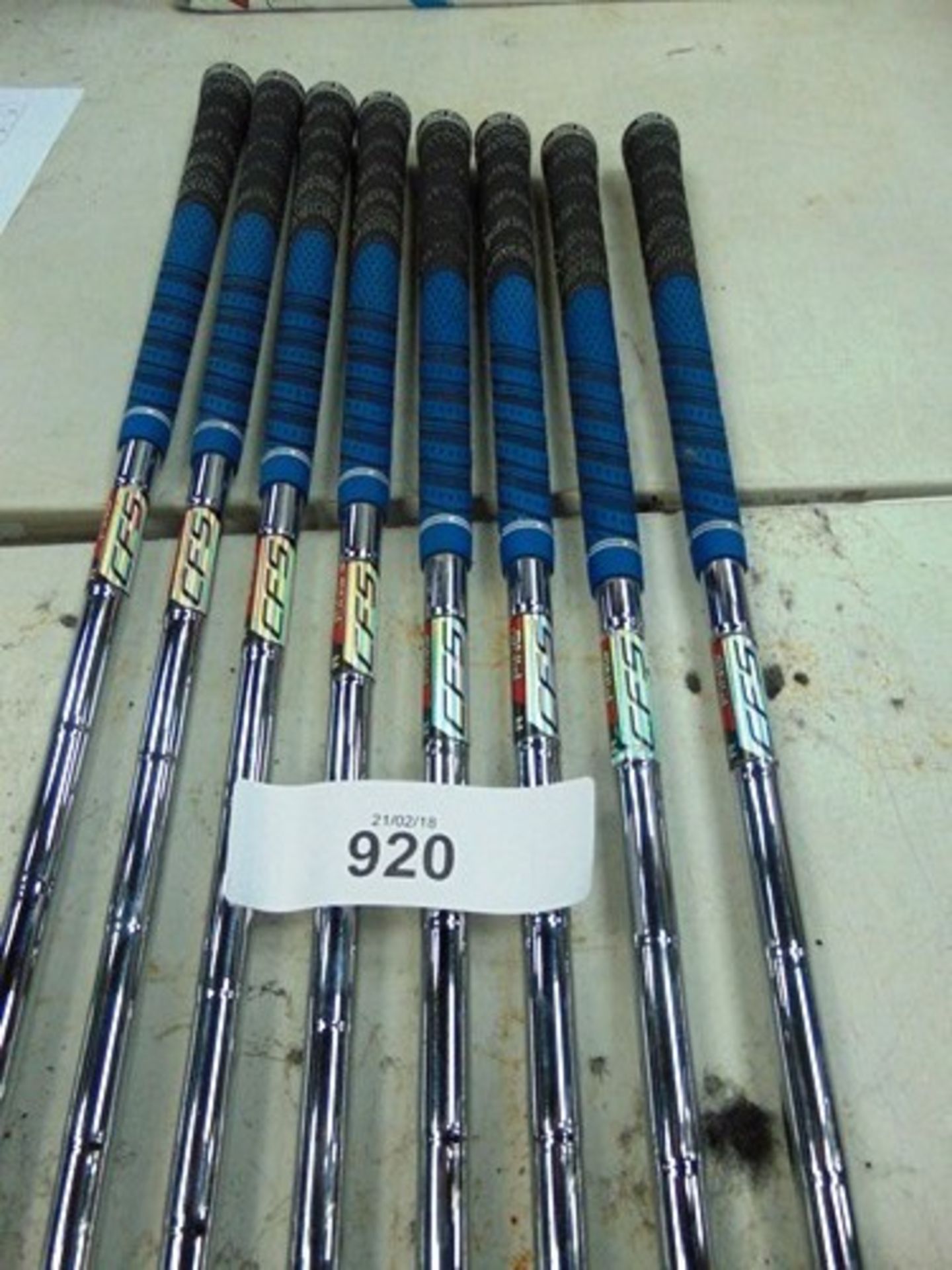 A set of Ping i20 golf clubs No's 4 - 9 together with matching sand wedge and wedge club - Second-
