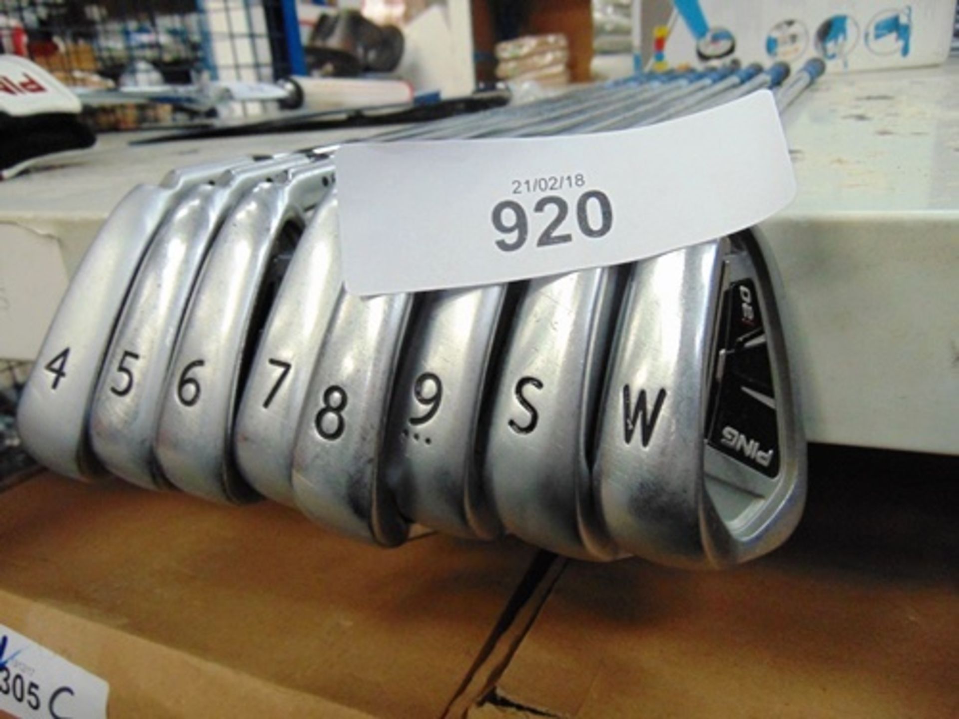 A set of Ping i20 golf clubs No's 4 - 9 together with matching sand wedge and wedge club - Second- - Image 3 of 3