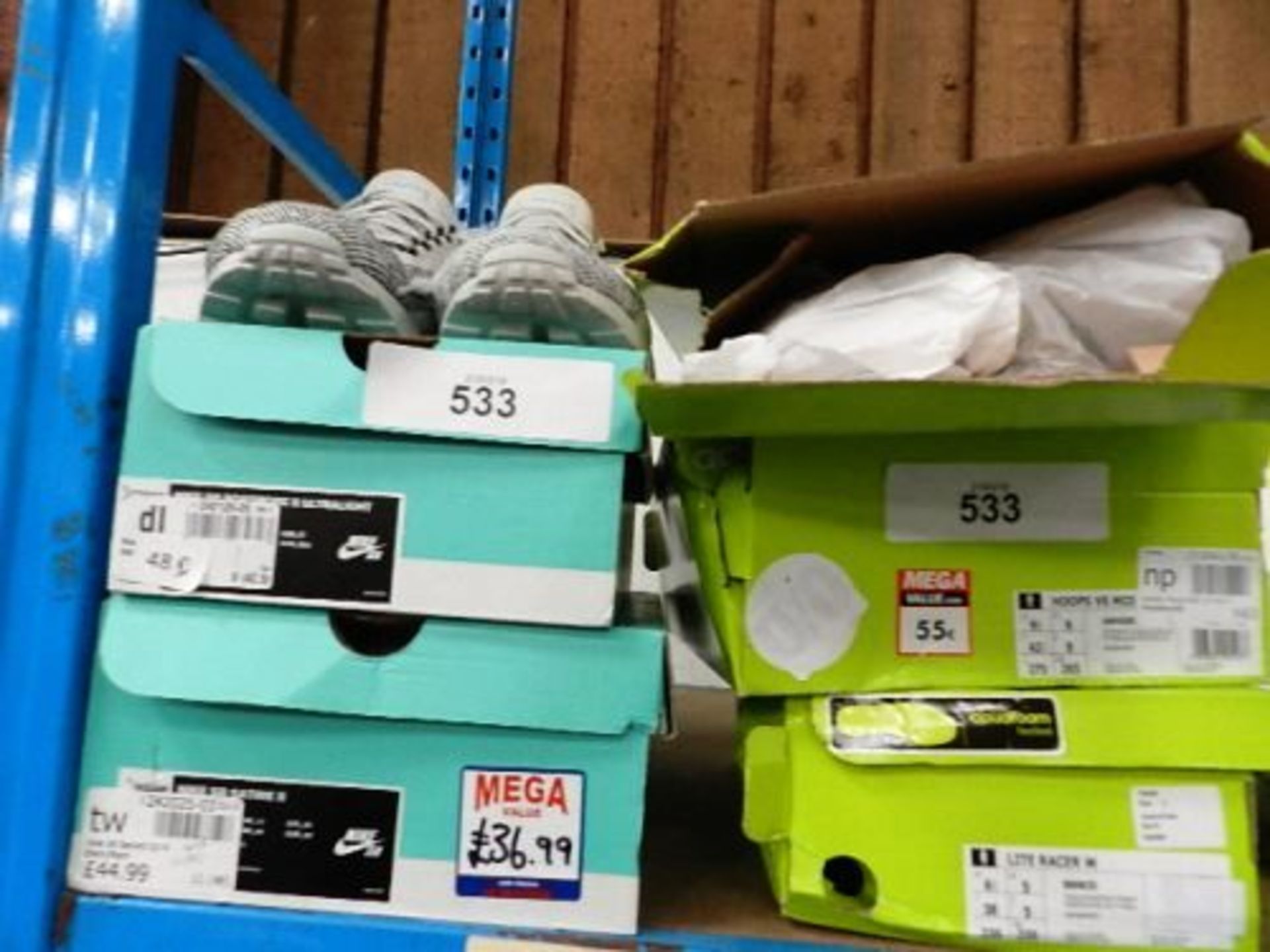 3 x pairs of Adidas trainers and 3 x pairs of Nike trainers - New (CB6)