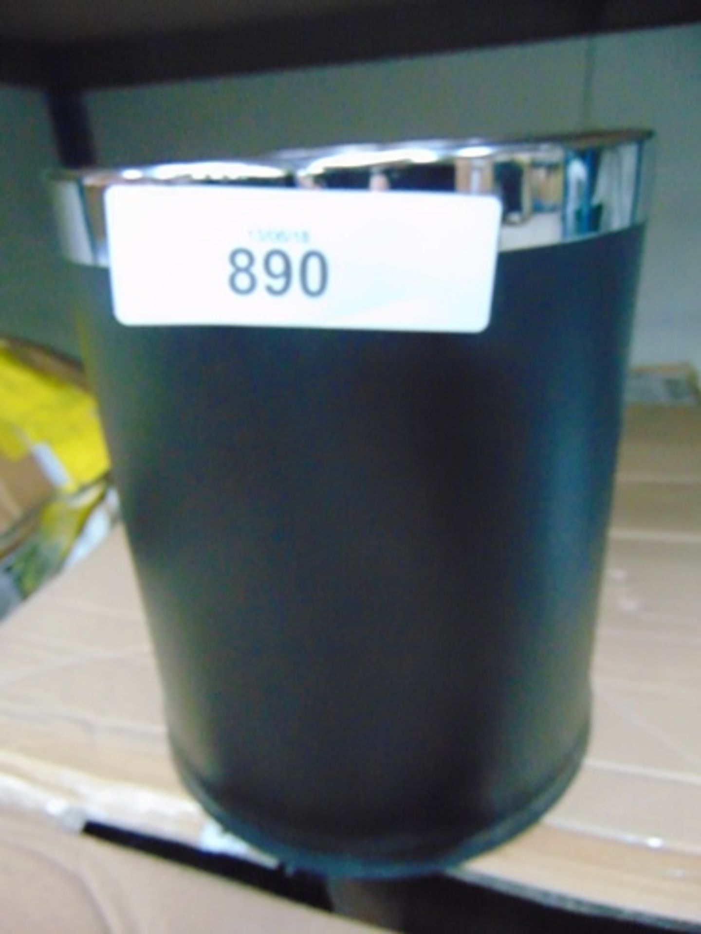 6 x Deluxe, 10Ltr steel bins with black vinyl outer covers, Code 38729/3 - New (Bay10) - Image 2 of 2