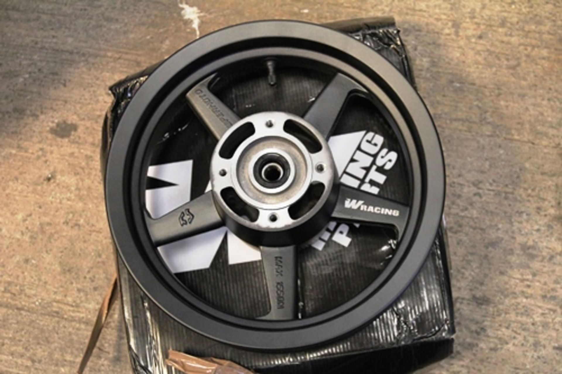 2 x alloy moped wheels, black, front 2.15/2, rear 2.50/12 - New (Bay 39) - Image 3 of 4
