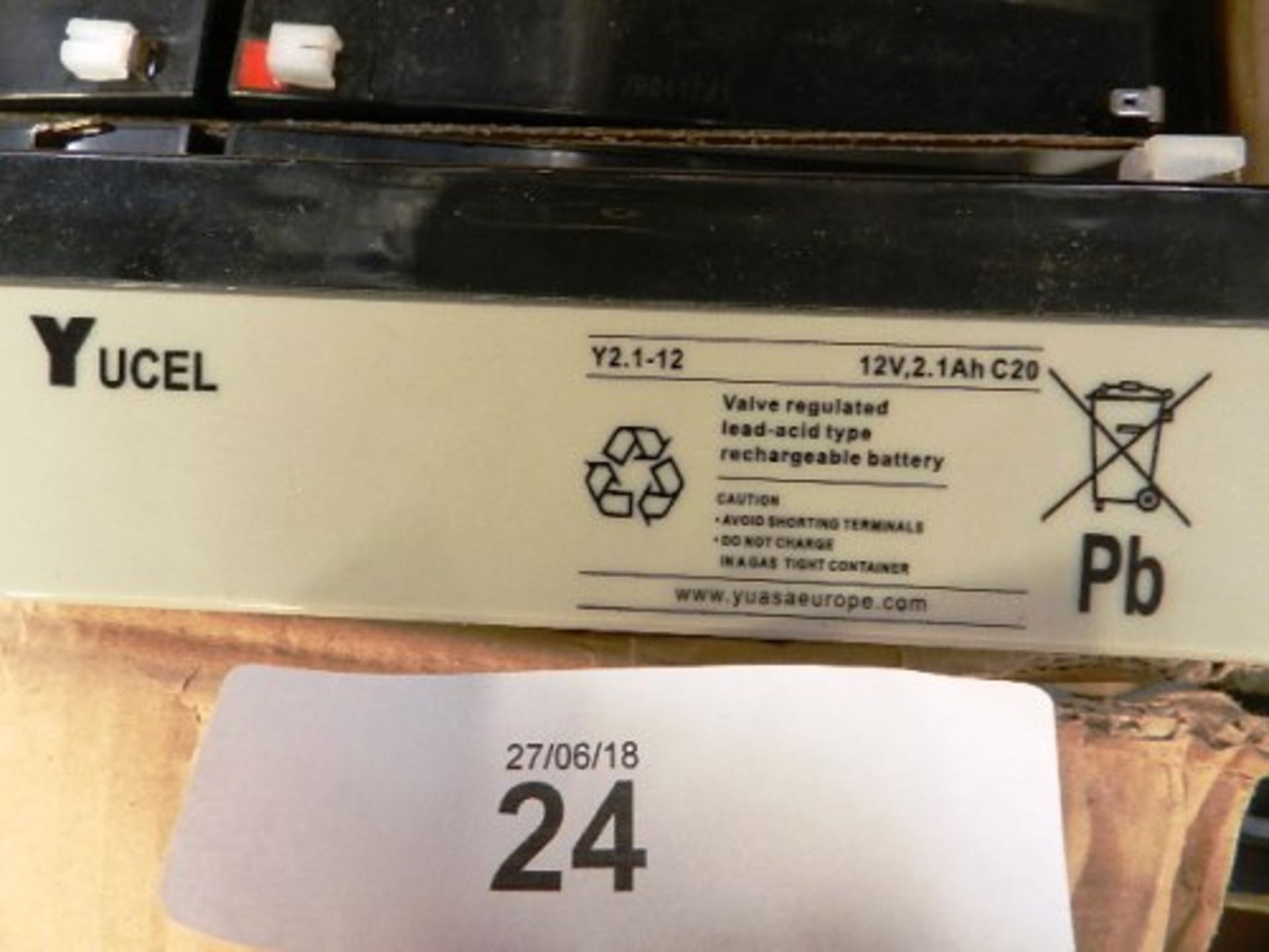 20 x Yucel Y2 1.-12 12V 2.1ah batteries - New (TC8) - Image 2 of 2