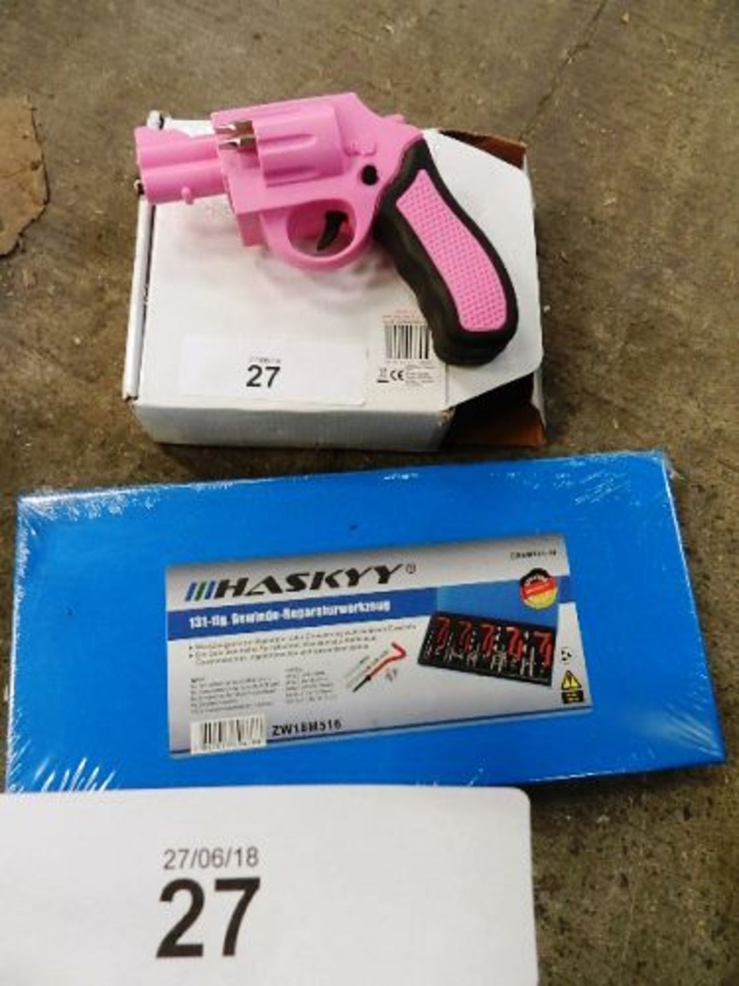 Haskyy tool set and an EG1 pink cordless screwdriver - New (TC1)