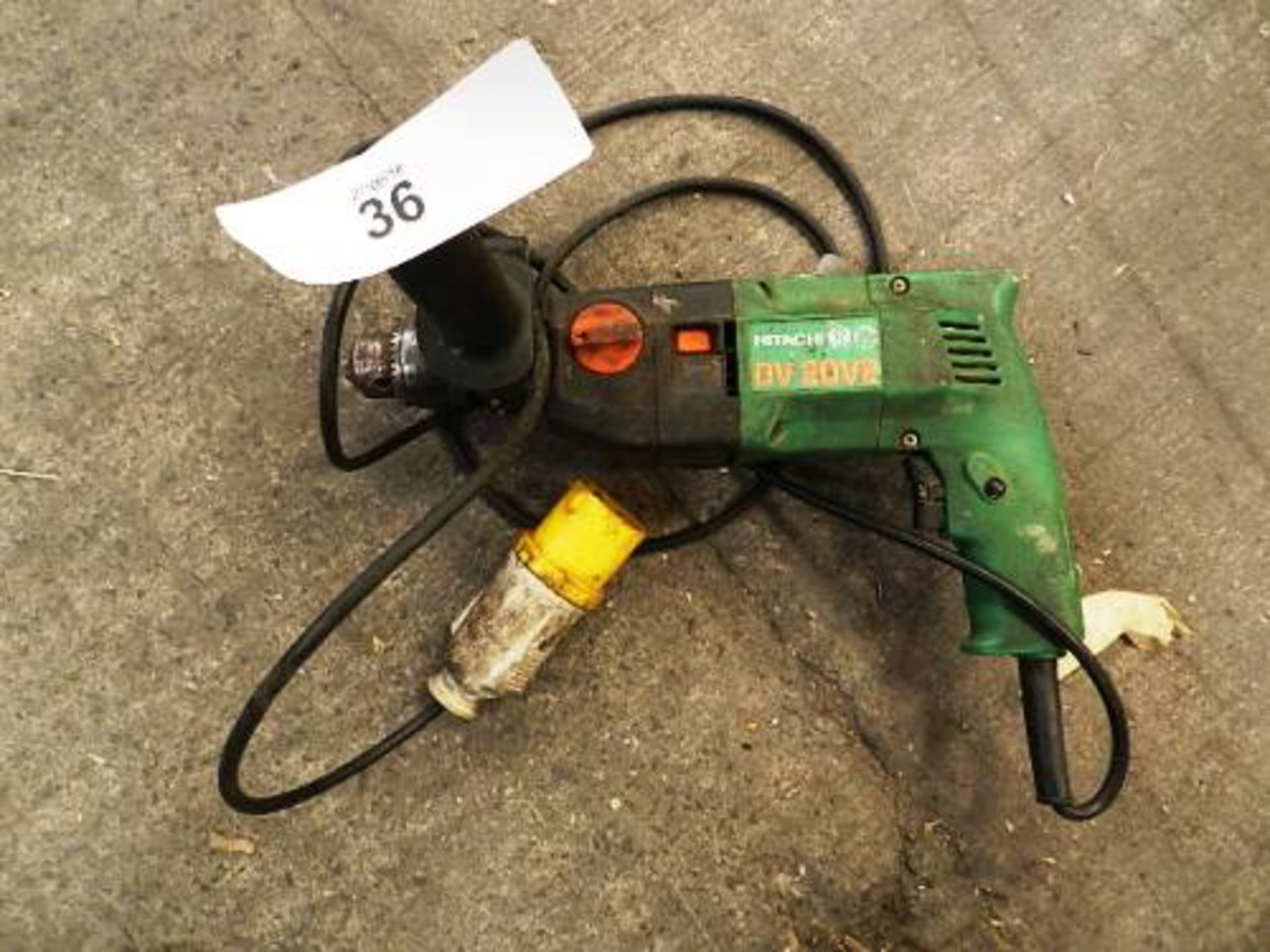 Hitachi DV20V2 impact drill, 110V - Second-hand, working order (TC1)