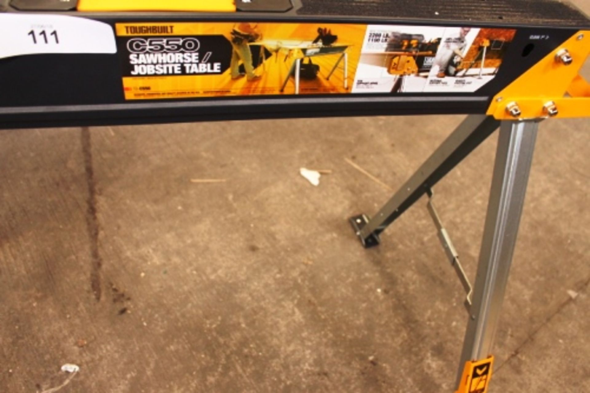 Toughbuilt saw horse job site table - New in box (TC1 Floor) - Image 3 of 3