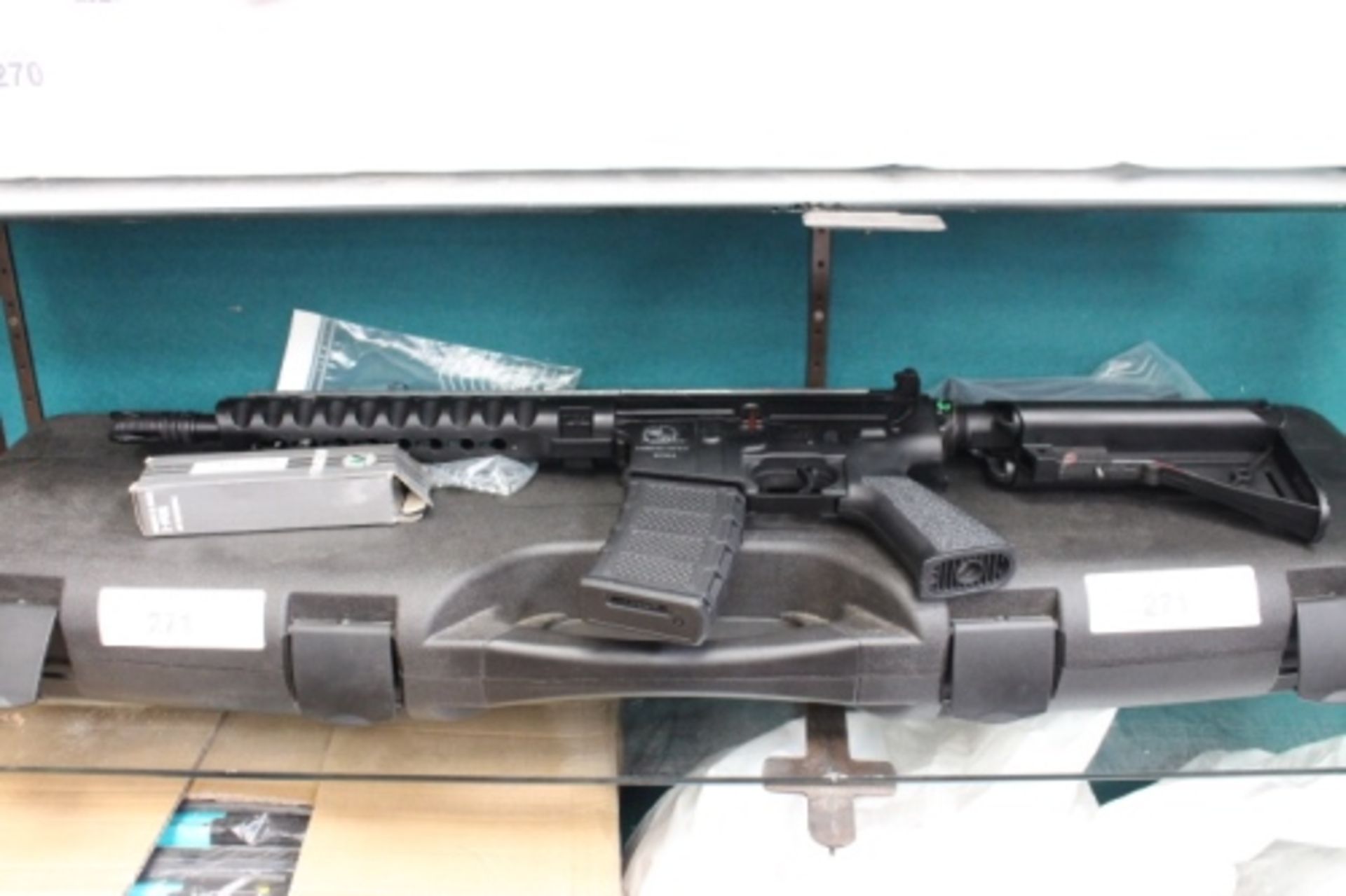 Armalite carbine 5.56mm M15A4, tested does not work, comes with spare mags possibly incomplete -