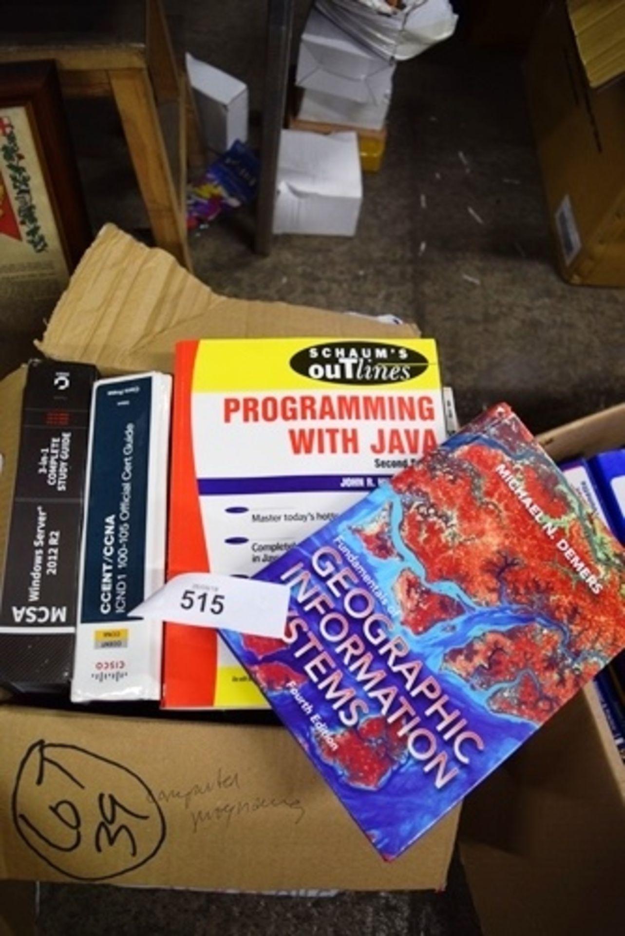 A good quantity of computer programming books including MCSA Windows Server 2012 R2 (B24)