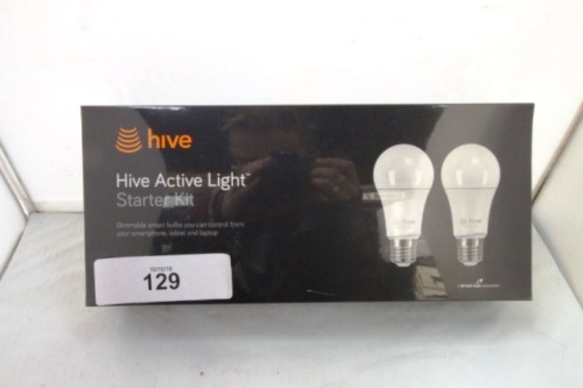 A Hive Active light starter kit, reference number UK7001652. This item has not been tested or