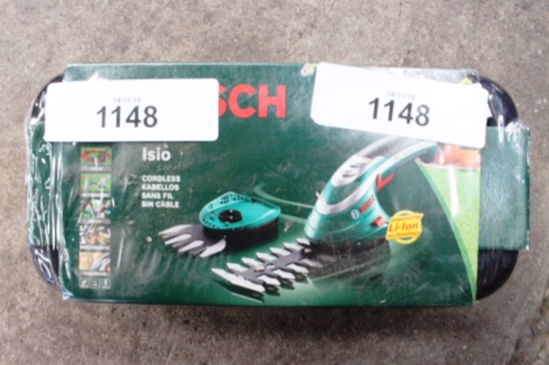 1 x Bosch IS10 cordless shrub and grass shear set, 306V, 230V, code 0600833172 - Sealed new (TC3)