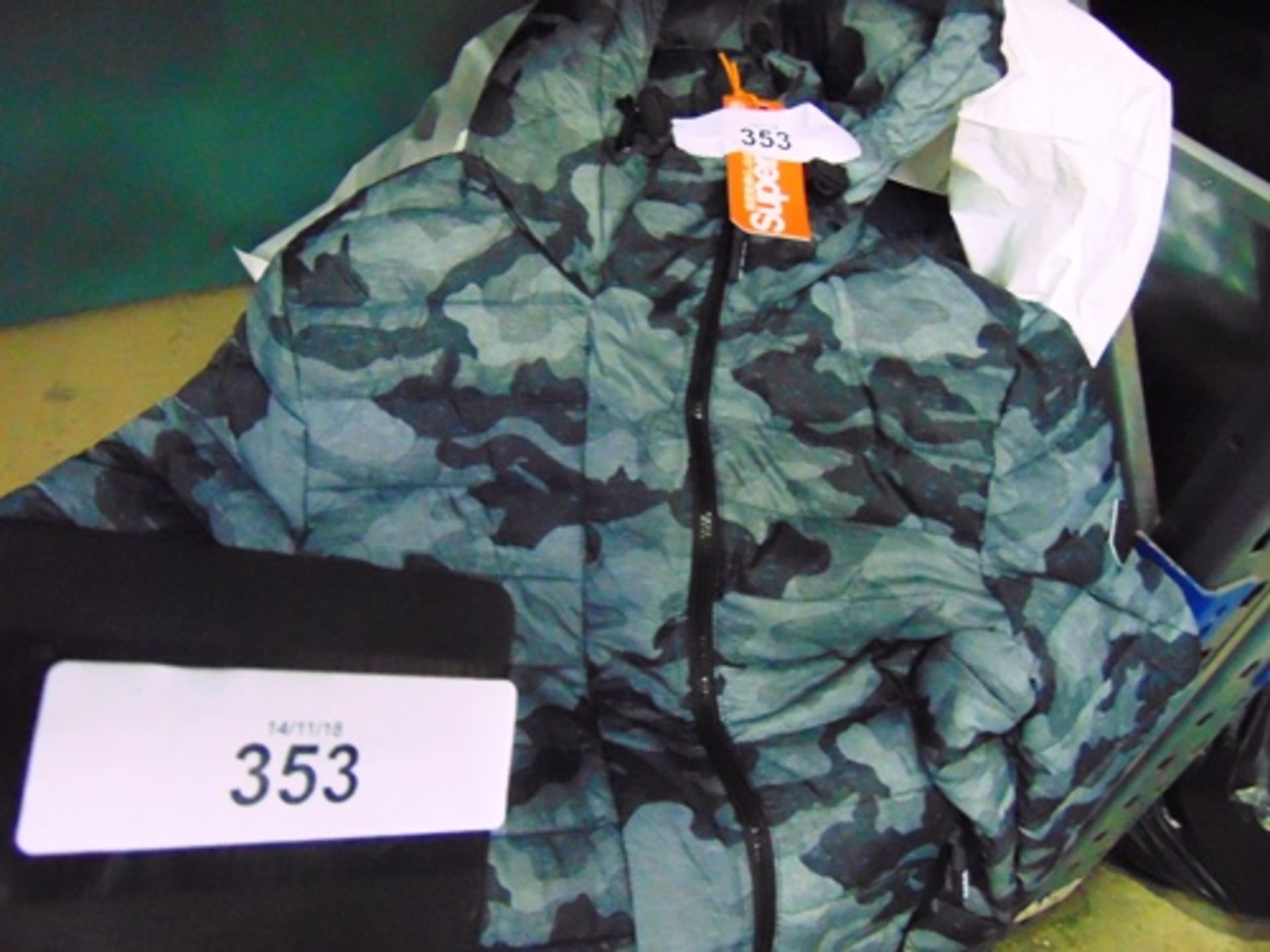 1 x Superdry mono marl camo jacket, size M, RRP £84.99 - New with tags (BC1)