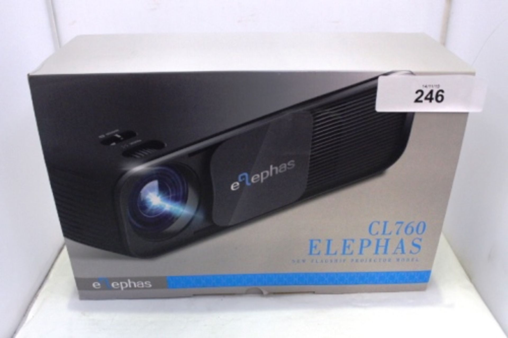 An Elephas CL760 HP projector. This item has not been tested or warranted by us and hence no refunds