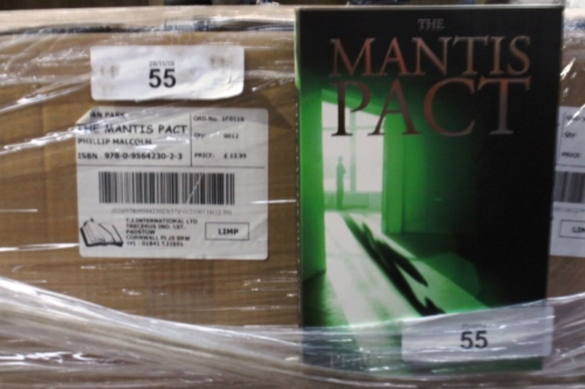 A pallet containing approximately 384 x The Mantis Pact by Philip Malcolm, RRP £12.99 each (Floor)