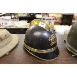 A WW2 vintage Czech fireman's helmet