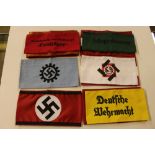 Ten German armbands