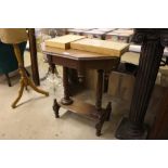 A late Victorian mahogany occasional table