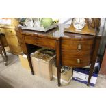 A 19th Century mahogany sideboard, raised on squar