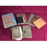 A quantity of railway related books, sketch book e