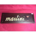 A "Martini" sign, 72cm x 24cm