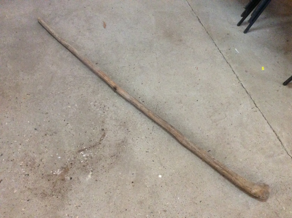 An old wooden staff
