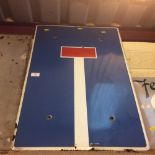 A "No Through Road" enamel sign, 74cm x 50cm