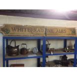 A vintage "Whitbread Fine Ales" sign, AF, 223cm x 31cm