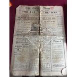 A quantity of old newspapers; Battle of Britain books; ration books etc.