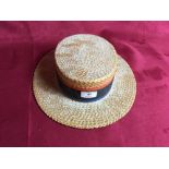 A Lemon & Sons of Sherborne, straw boater hat